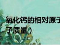 氧化钙的相对原子质量是多少（氧化钙相对分子质量）