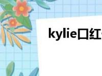 kylie口红价格（kylie口红）