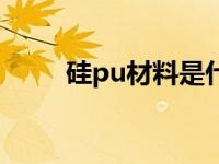 硅pu材料是什么材质（硅pu材料）