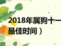 2018年属狗十一月出生的命运（一天钓黄鳝最佳时间）