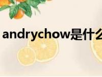 andrychow是什么意思（chow是什么意思）