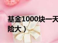 基金1000块一天赚多少（基金和股票哪个风险大）