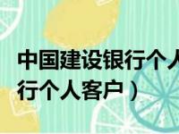 中国建设银行个人客户注册不了（中国建设银行个人客户）