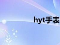 hyt手表简介（hyt手表）