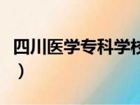 四川医学专科学校有哪些（泸州医学院是几本）