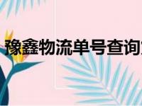 豫鑫物流单号查询货号（豫鑫物流单号查询）