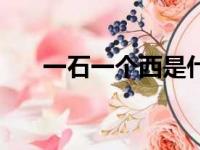 一石一个西是什么字（一个石一个西）