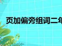 页加偏旁组词二年级上册（页加偏旁组词）