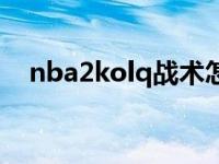 nba2kolq战术怎么按（nba2kolq战术）