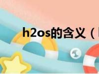 h2os的含义（h2os是什么意思化学）