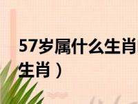 57岁属什么生肖哪年出生的呢（57岁属什么生肖）