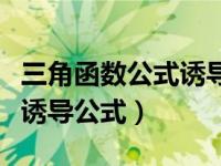 三角函数公式诱导公式二倍角（三角函数公式诱导公式）