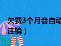 欠费3个月会自动销户吗（手机卡停机多久会注销）