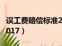 误工费赔偿标准2017最新（误工费赔偿标准2017）