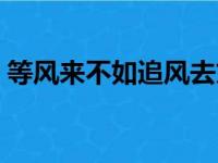 等风来不如追风去文案（等风来不如追风去）