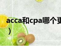 acca和cpa哪个更难考（acca和cpa哪个难考）