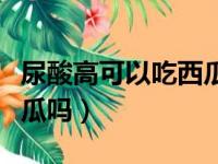 尿酸高可以吃西瓜吗怎么吃（尿酸高可以吃西瓜吗）