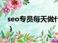 seo专员每天做什么（seo专员工资一般多少）