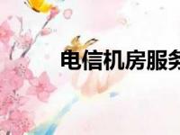 电信机房服务器租用（电信机房）