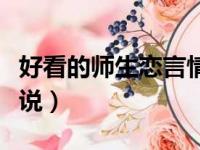 好看的师生恋言情小说推荐（好看的师生恋小说）