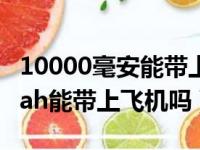 10000毫安能带上飞机吗要托运吗（10000mah能带上飞机吗）