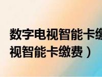 数字电视智能卡缴费提示用户不存在（数字电视智能卡缴费）