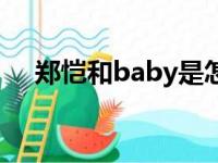 郑恺和baby是怎么回事（郑恺和baby）