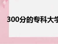 300分的专科大学（300多分的专科学校）