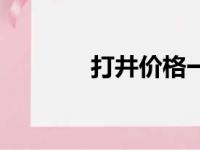 打井价格一览表（打井价格）