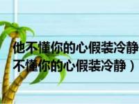 他不懂你的心假装冷静他不懂爱情把他当游戏歌词意思（他不懂你的心假装冷静）