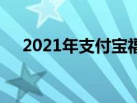 2021年支付宝福卡（2017支付宝福卡）