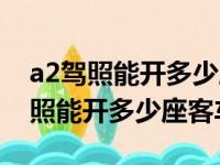 a2驾照能开多少座客车需要从业证吗（a2驾照能开多少座客车）