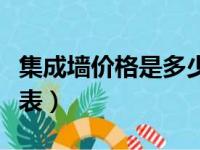 集成墙价格是多少一平米（集成墙面价格一览表）