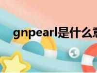 gnpearl是什么意思（pearl是什么意思）