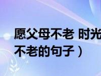 愿父母不老 时光能缓快乐永随（愿父母时光不老的句子）