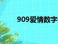 909爱情数字代表什么意思（909）