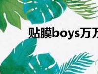 贴膜boys万万没想到（贴膜boys）