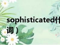 sophisticated什么意思（sophisticate同义词）