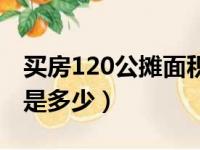 买房120公摊面积怎么算（买房120公摊面积是多少）