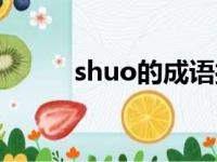 shuo的成语接龙（shuo的成语）