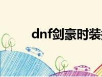 dnf剑豪时装搭配（dnf剑豪换装）