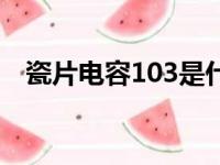 瓷片电容103是什么意思（瓷片电容103）