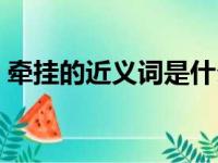 牵挂的近义词是什么（经过的近义词是什么）