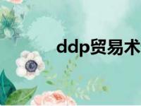 ddp贸易术语（ddu贸易术语）