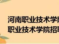 河南职业技术学院招聘教师公告2023（河南职业技术学院招聘）