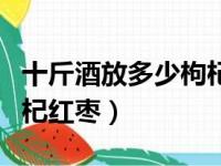 十斤酒放多少枸杞红枣冰糖（十斤酒放多少枸杞红枣）