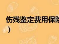 伤残鉴定费用保险公司承担吗（伤残鉴定费用）