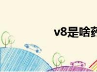 v8是啥药（v8是什么药）