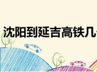 沈阳到延吉高铁几个小时（沈阳到延吉高铁）