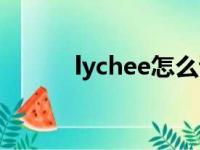 lychee怎么读（cherry怎么读）